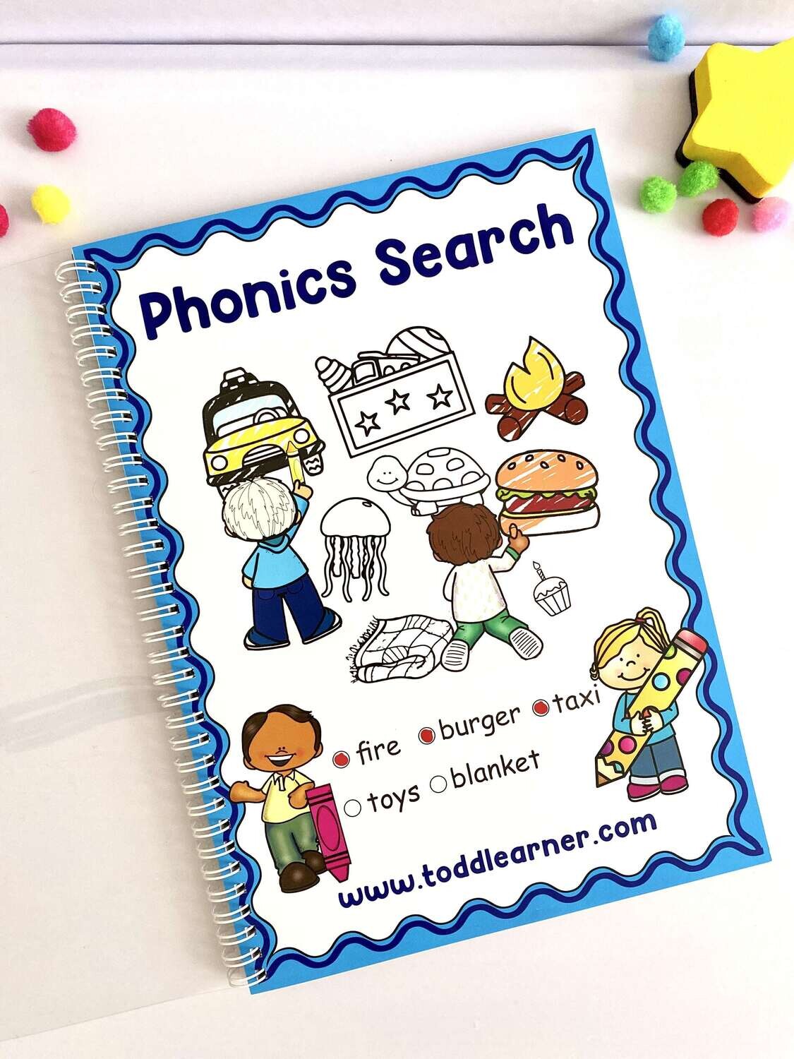 Deals @149 - Phonics Learning Workbook for Kids: Fun Coloring Activities to Master All Phonics Sounds