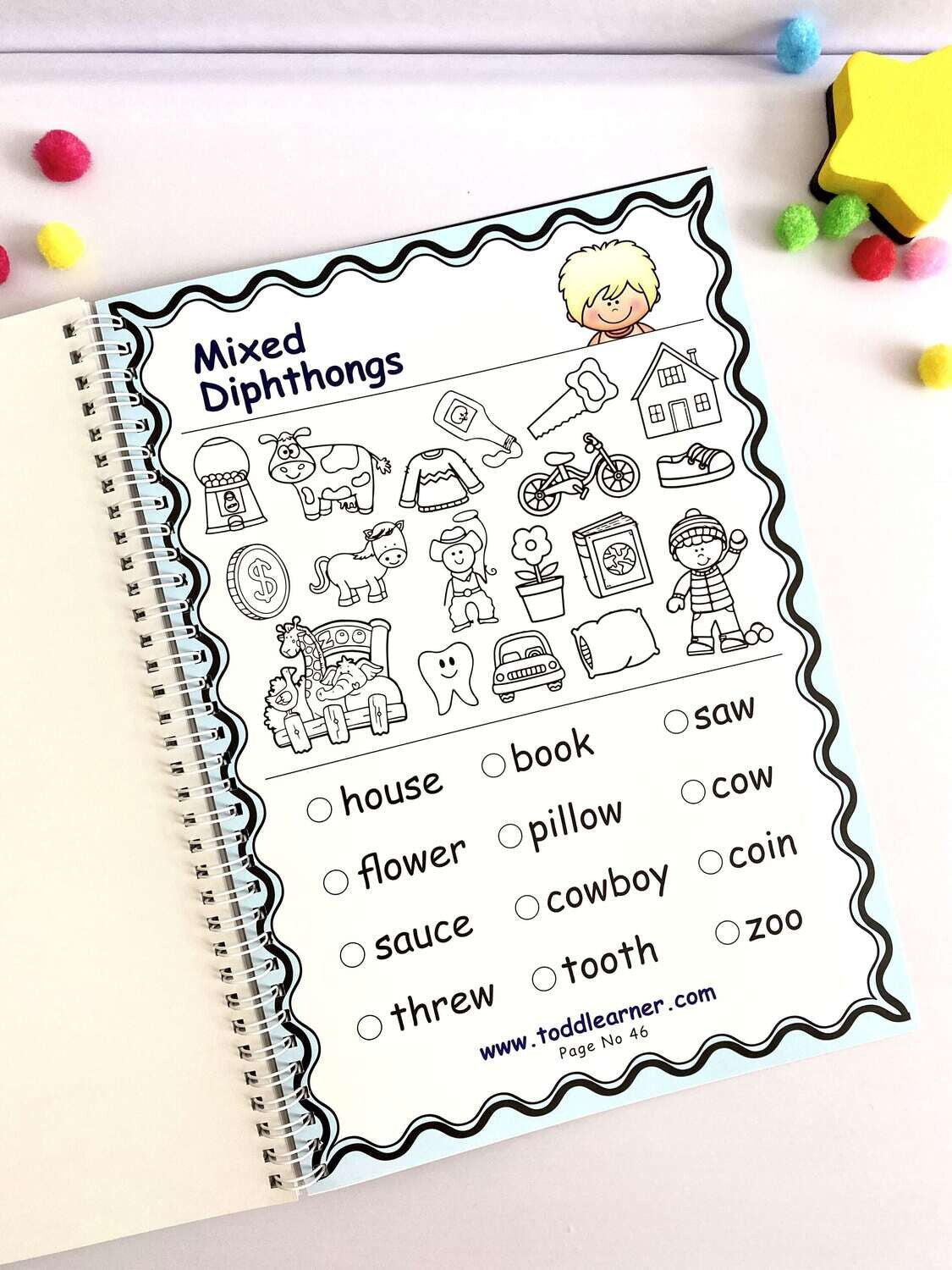 Deals @149 - Phonics Learning Workbook for Kids: Fun Coloring Activities to Master All Phonics Sounds