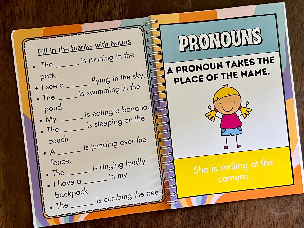 Deals @149 - Learning Grammar Book for Kids. Exploring all parts of speech. Grammar made easy for kids.