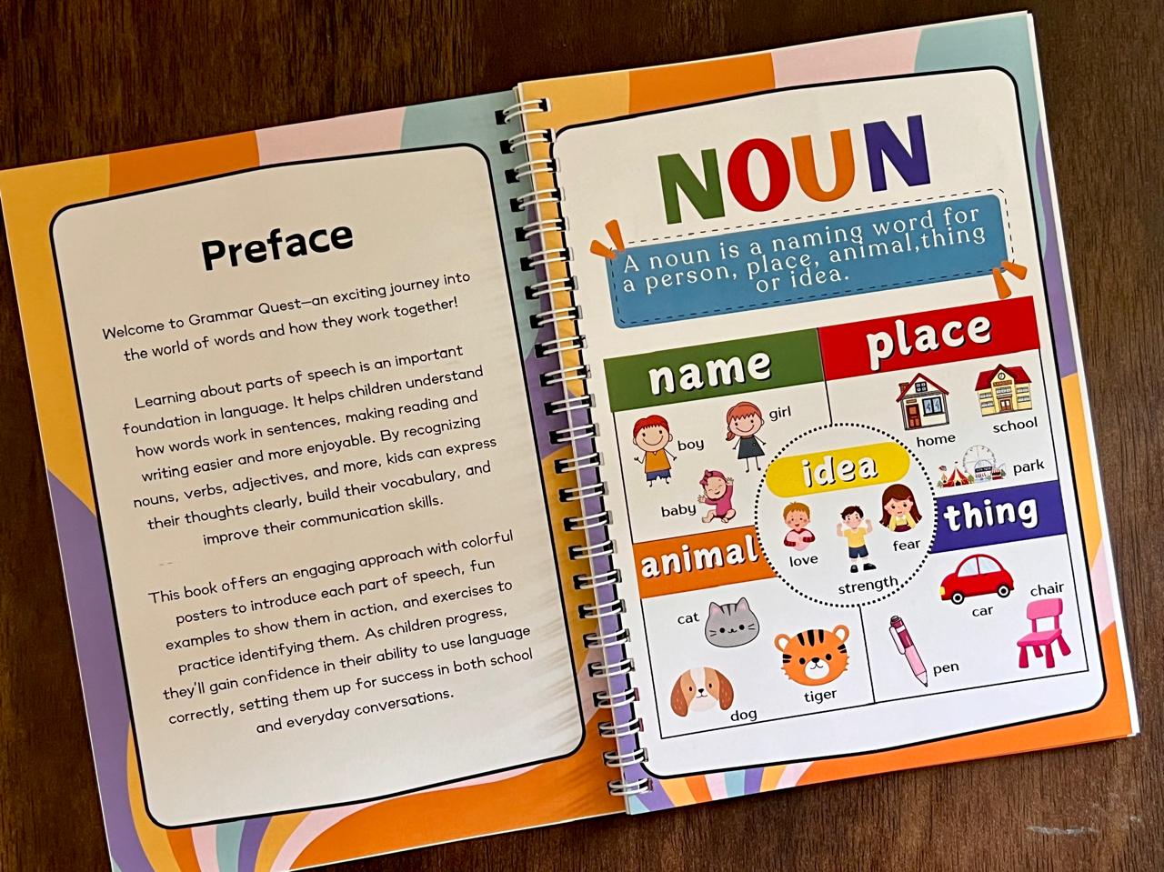 Deals @149 - Learning Grammar Book for Kids. Exploring all parts of speech. Grammar made easy for kids.