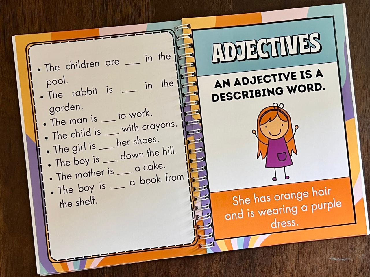 Deals @149 - Learning Grammar Book for Kids. Exploring all parts of speech. Grammar made easy for kids.