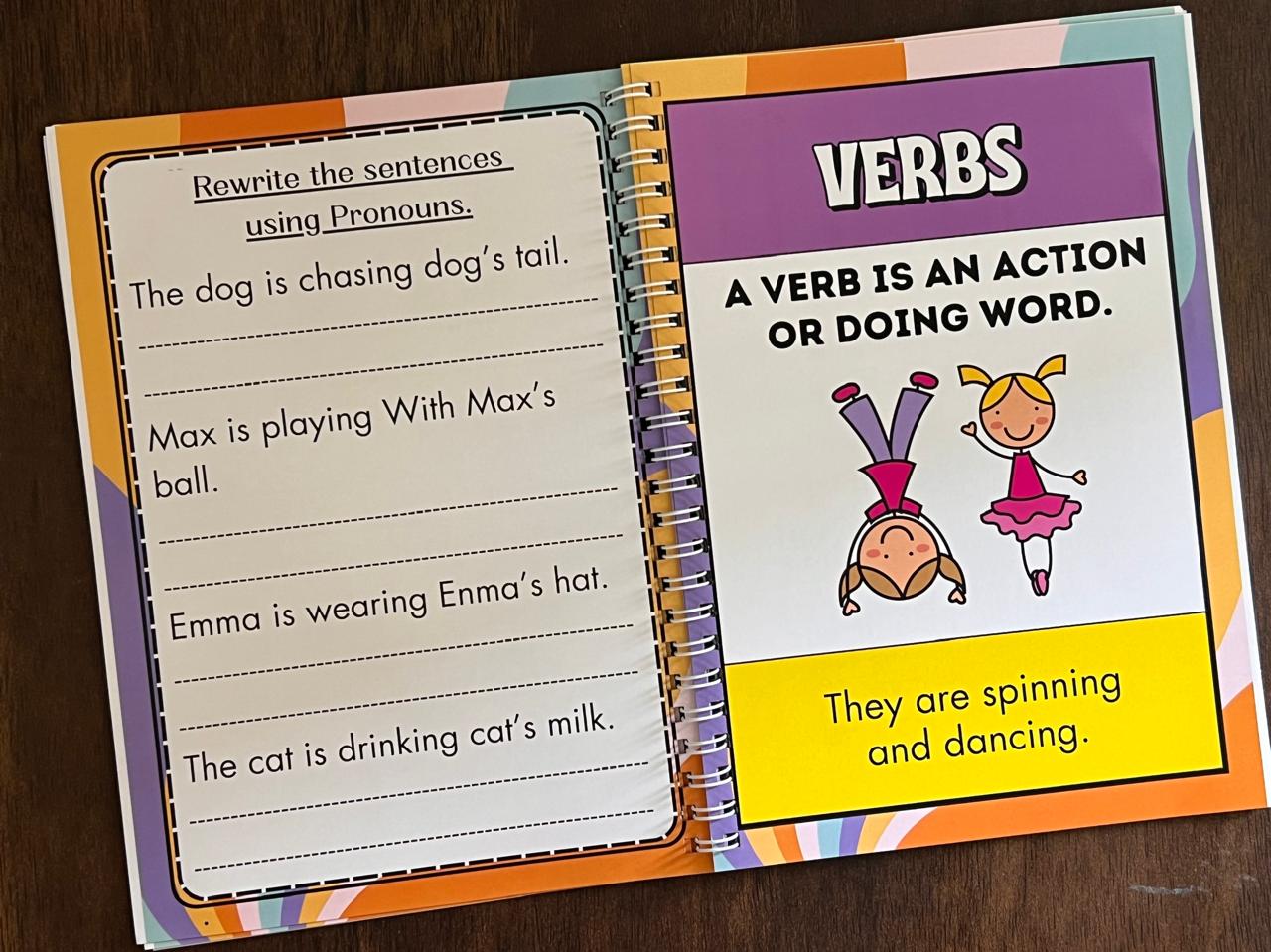Deals @149 - Learning Grammar Book for Kids. Exploring all parts of speech. Grammar made easy for kids.