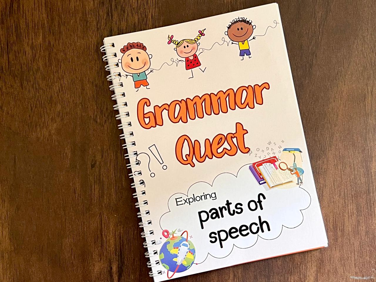 Deals @149 - Learning Grammar Book for Kids. Exploring all parts of speech. Grammar made easy for kids.