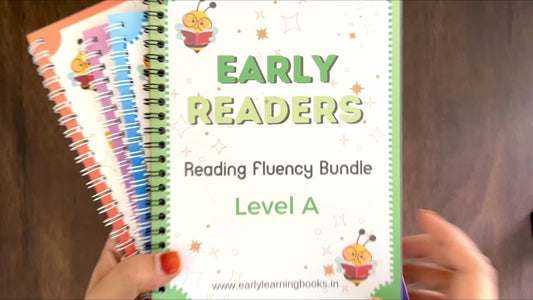 English Early Readers Reading Fluency Books for Kids. 4 Levels