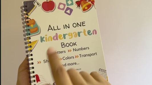 All In One Kindergarten Learning Book for Kids.